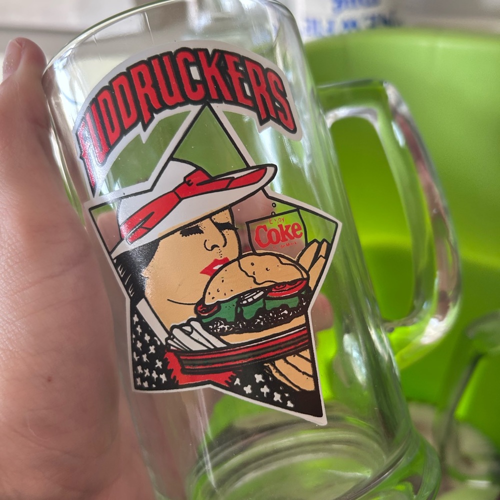 Fuddruckers coke glass